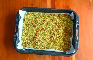 pre baked matcha granola