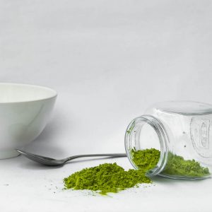 roleaf loose/teabag Matcha in transparent jar