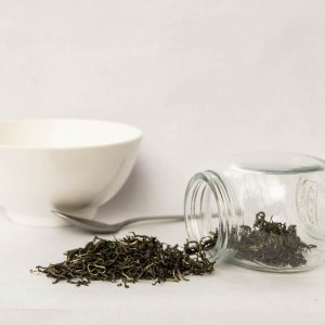 roleaf loose/teabag Imperial Pi Luo Chun in transparent jar